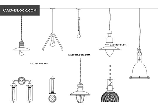 Industrial Loft Lights - free CAD file