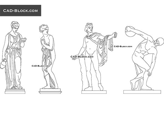 Classical Sculptures - free CAD file