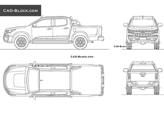 Chevrolet S-10 Double Cab - free CAD file