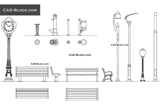 Urban Design Elements - free CAD file