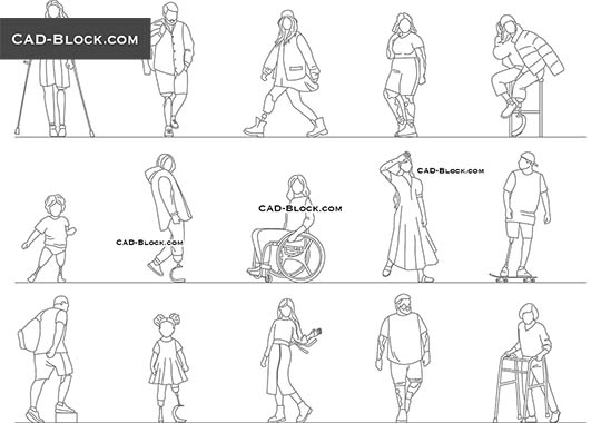 Disabled Person - free CAD file
