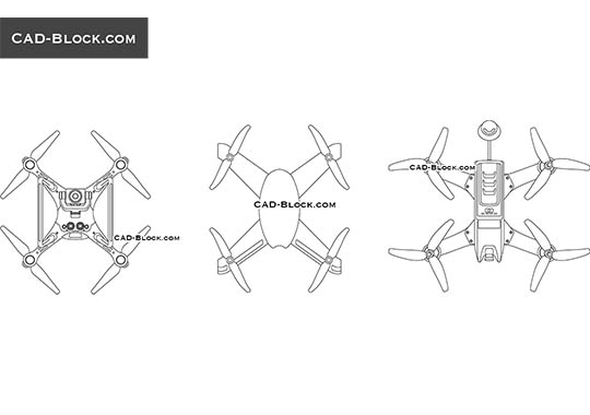 Quadcopter - download vector illustration
