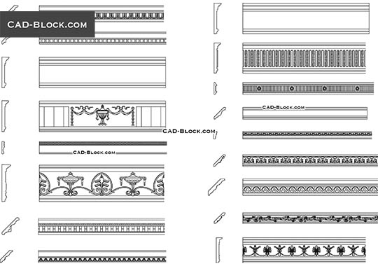 Cornices Pack - download vector illustration