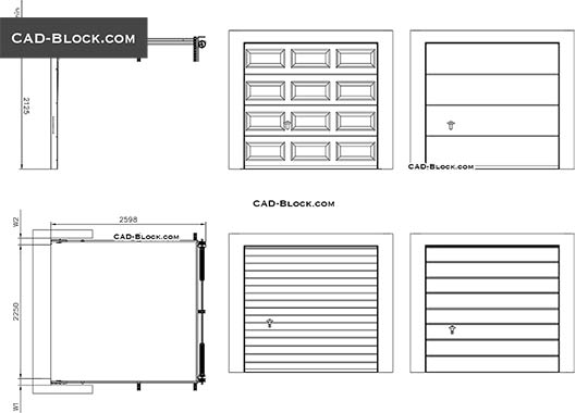 Sectional Garage Door - download vector illustration