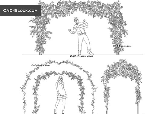 Flower Arch - download vector illustration