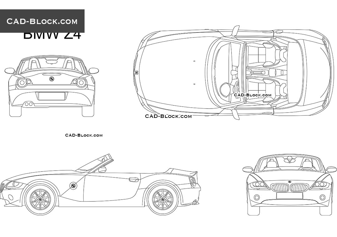 BMW Z4 (2002) - CAD Blocks, AutoCAD file