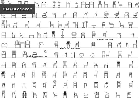 Chairs - download vector illustration