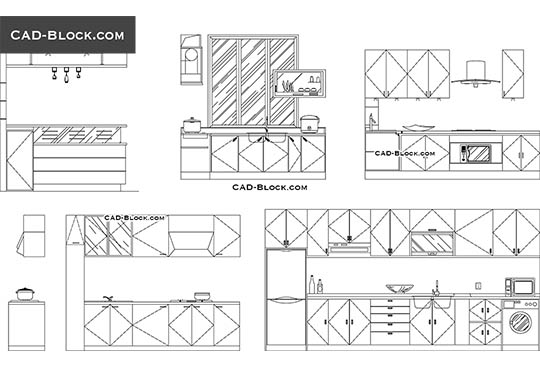 table optical cad drawings CAD Kitchen blocks, download equipment free