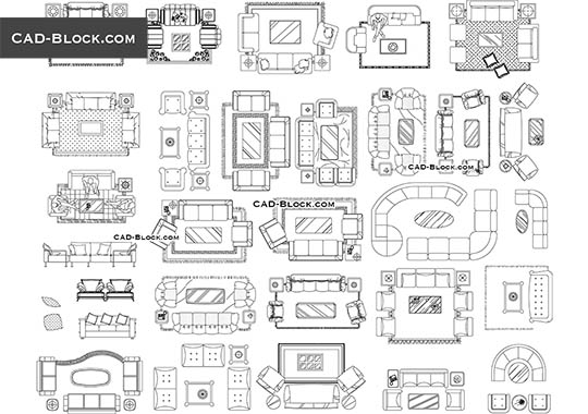 Диван chester в autocad software