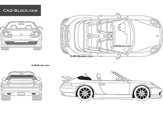 Porsche 911 (1999) - free CAD file