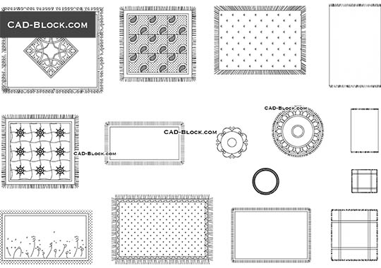 Carpets - download free CAD Block
