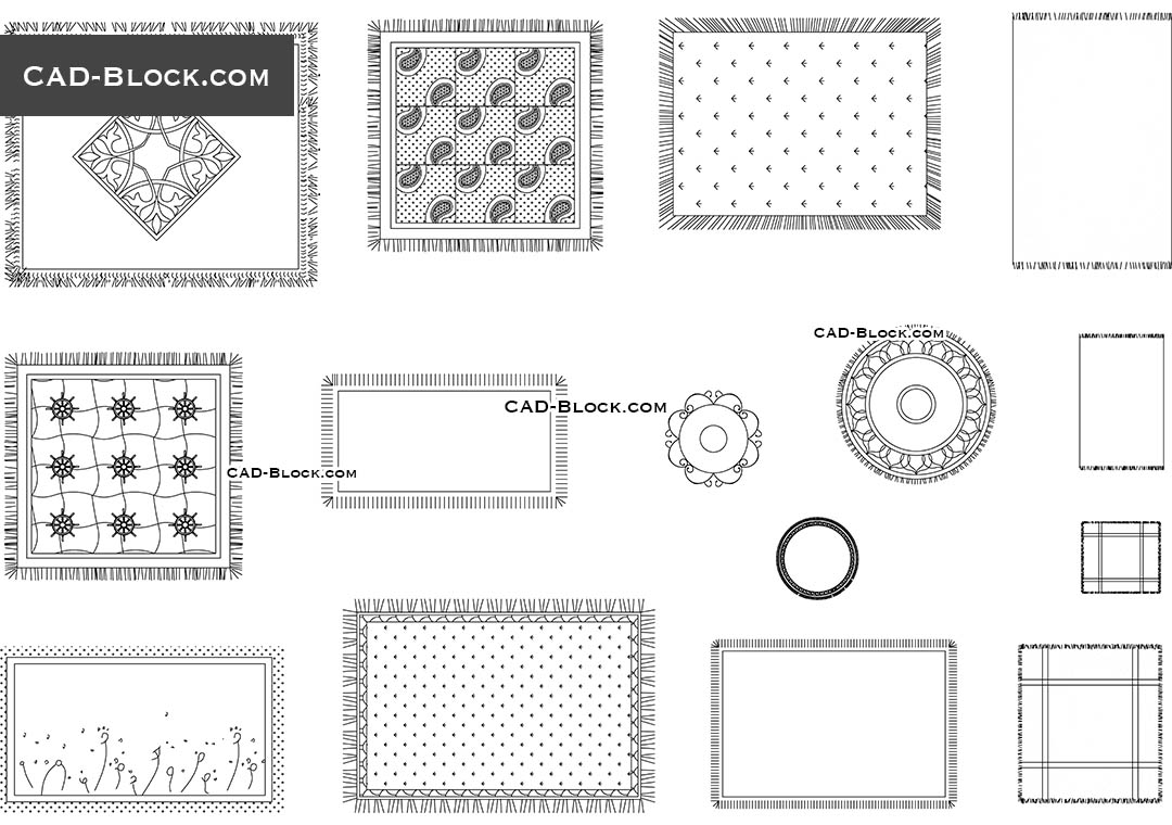 Carpets - CAD Blocks, AutoCAD file
