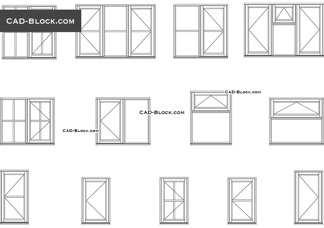 Windows - CAD Blocks, AutoCAD file