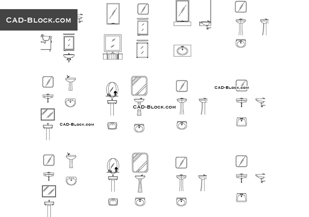 Sinks Cad Blocks Free Download Autocad File