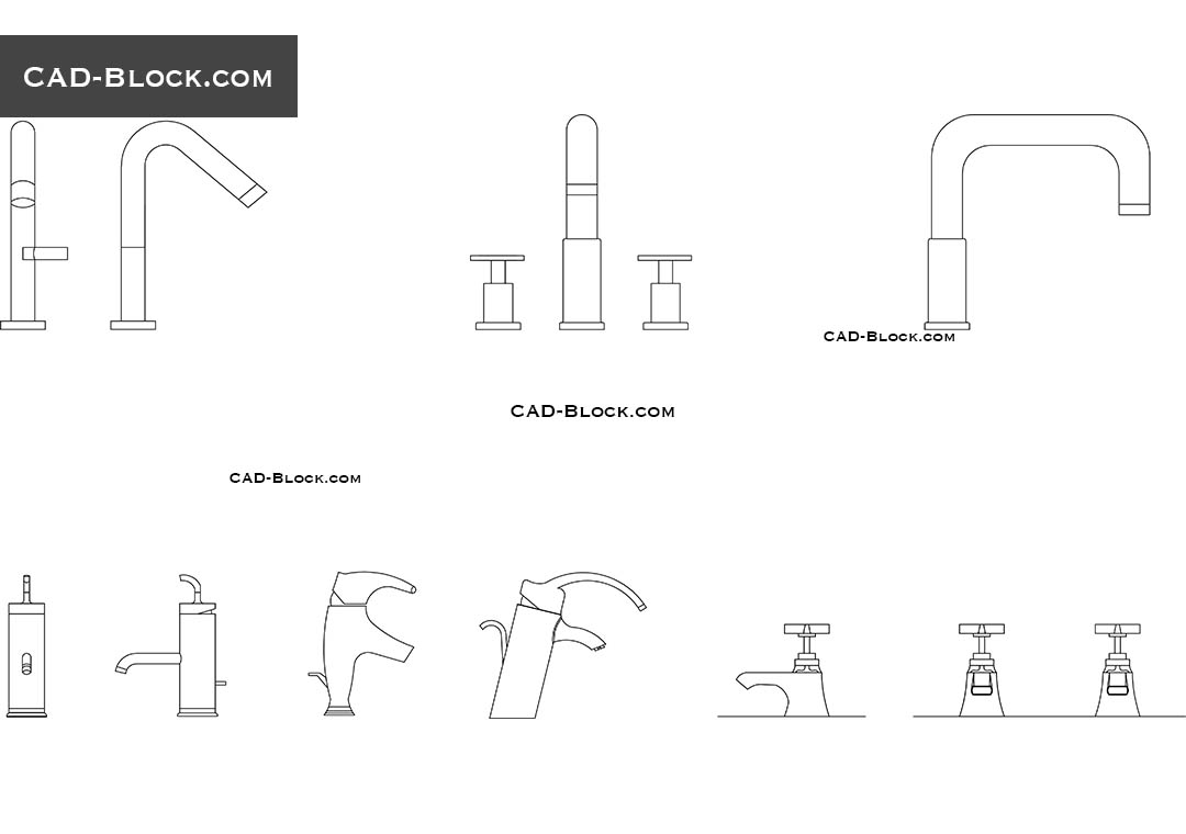 Kitchen Sink Tap Cad Block | Wow Blog