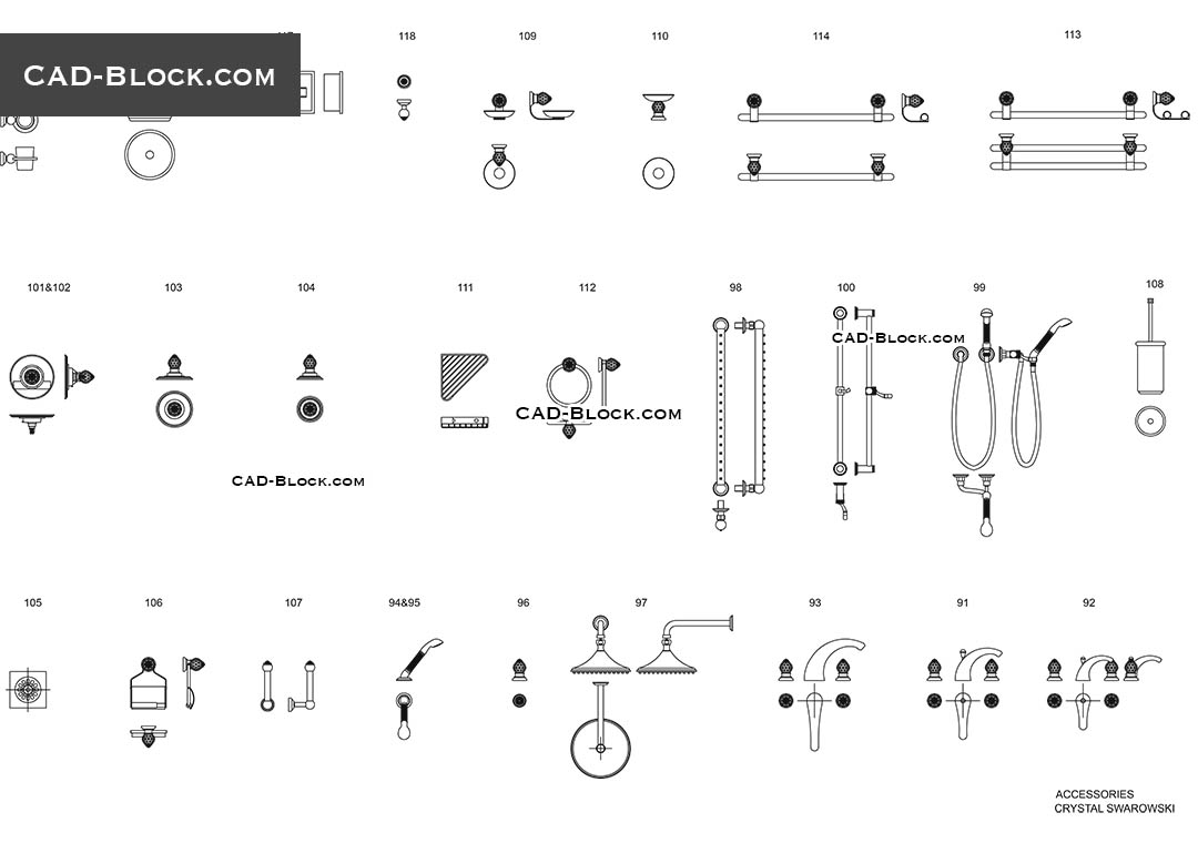 bathroom cad blocks