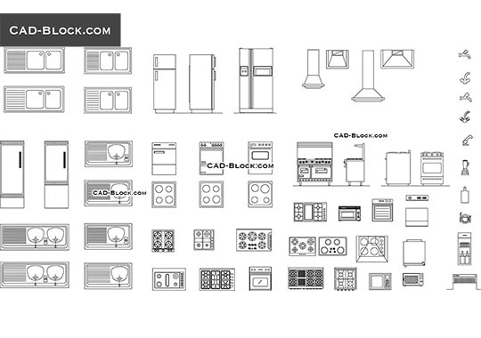 Kitchen equipment - free CAD file