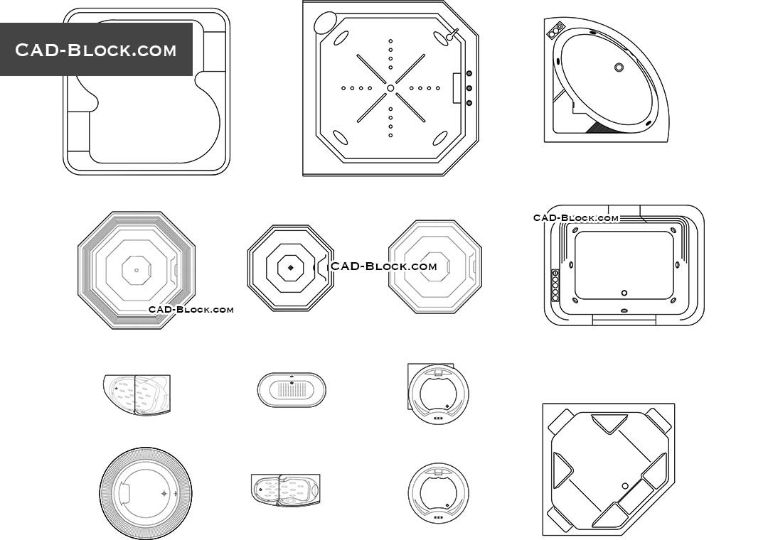 Jacuzzi Free Cad Block And Autocad Drawing – NBKomputer