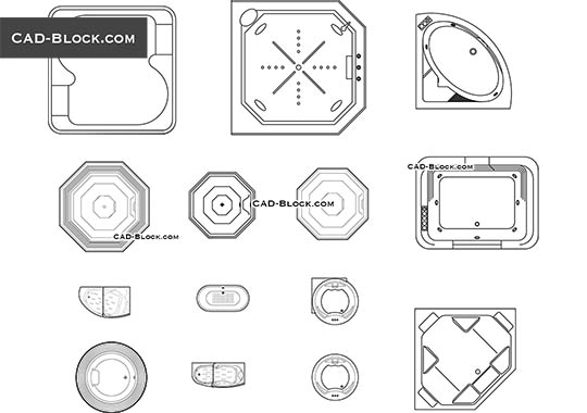 Jacuzzi - download vector illustration