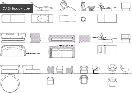 Outdoor Lounge Furniture - download vector illustration