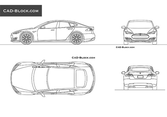 Tesla Model S - free CAD file