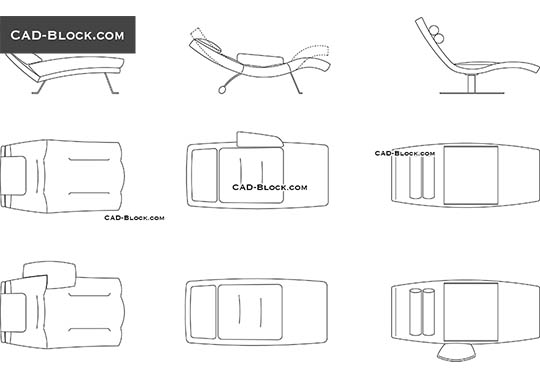 Chaise Lounge - free CAD file