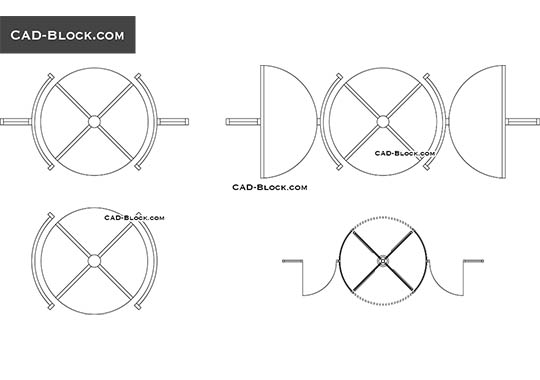 Revolving Doors - free CAD file