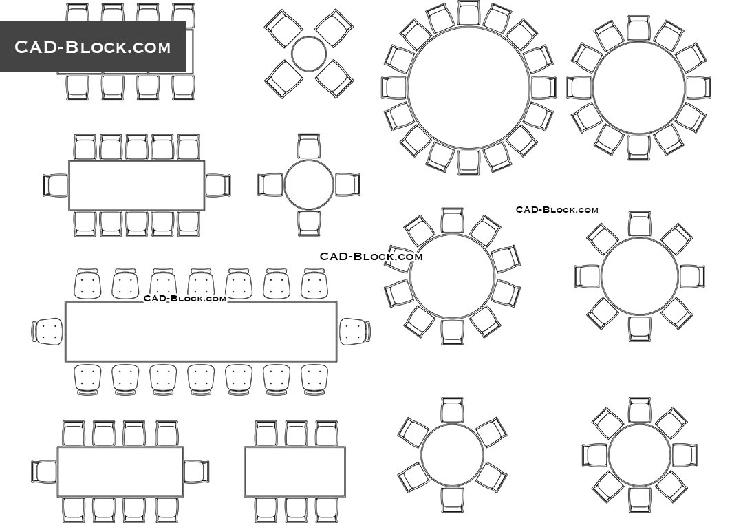 Furniture For Banquet Hall Free CAD Blocks Download AutoCAD File
