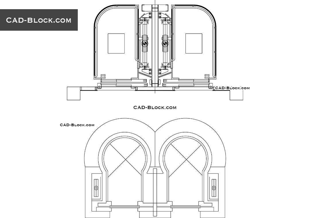 Panoramic Elevator - CAD Blocks, AutoCAD file