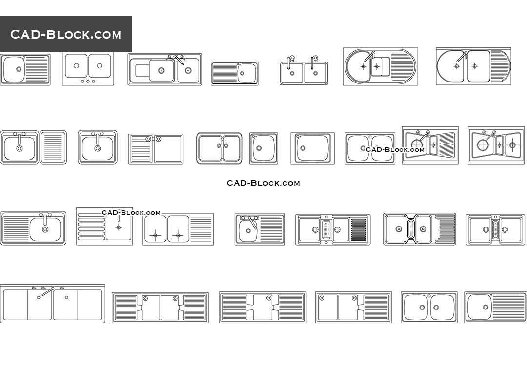 autocad kitchen sink 3d