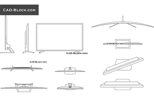 Electronics and Computers free CAD Blocks download