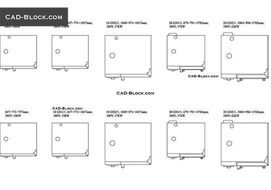 Steam Convection Ovens - free CAD file