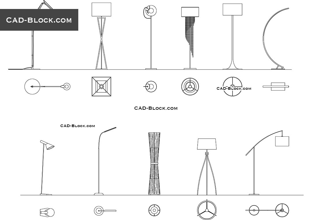 floor-lamps-autocad-blocks-download-cad-file