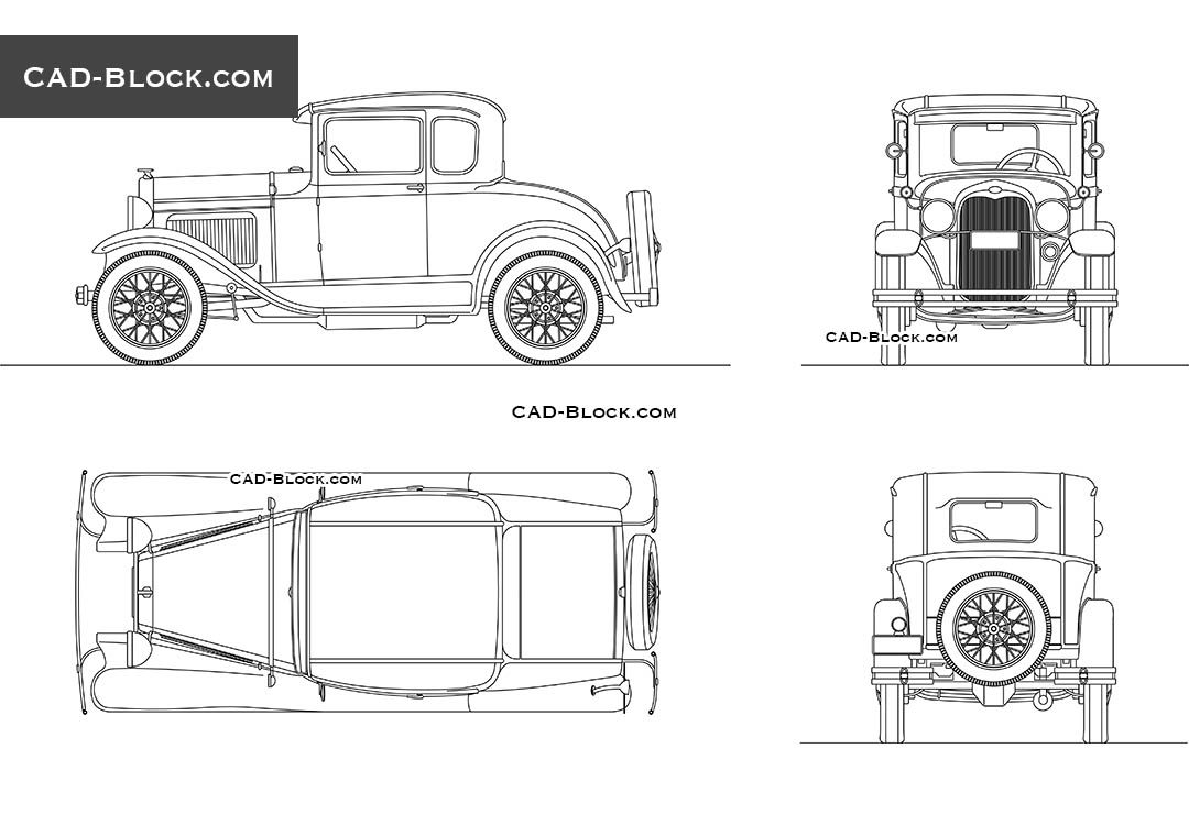 Ford A - CAD Blocks, AutoCAD file