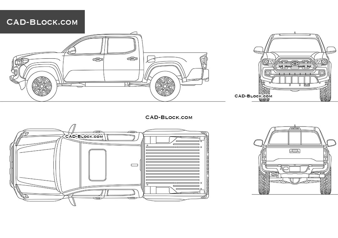 Toyota Tacoma - CAD Blocks, AutoCAD file
