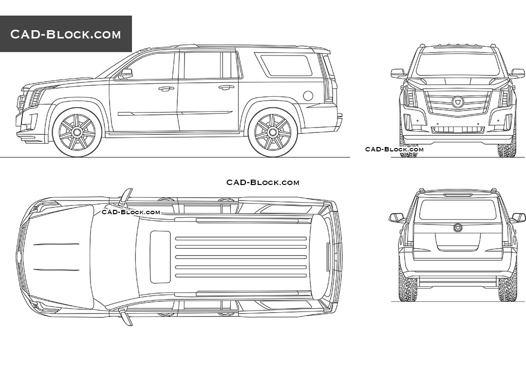 Cadillac Escalade - CAD Blocks, AutoCAD file