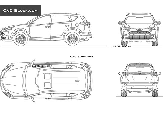 Toyota RAV4 - download vector illustration