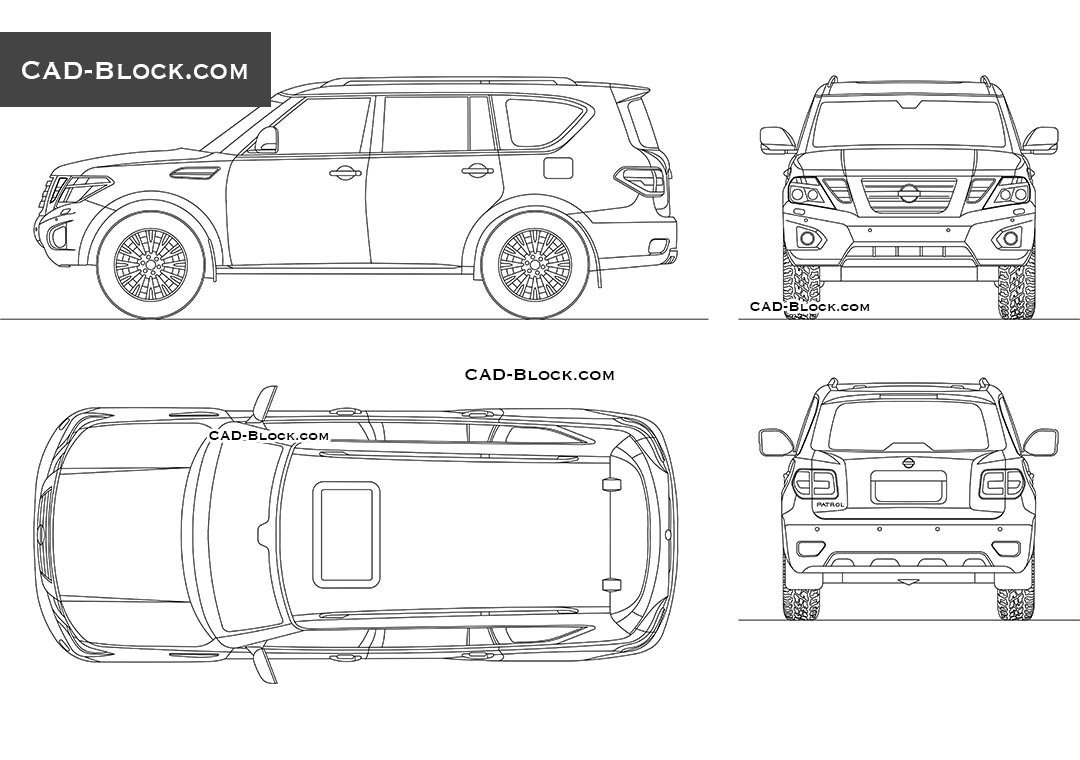Nissan Patrol - CAD Blocks, AutoCAD file