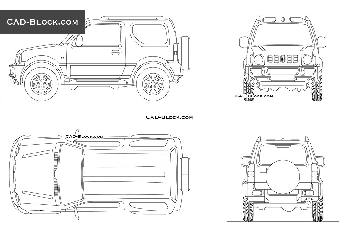 Suzuki Jimny - CAD Blocks, AutoCAD file