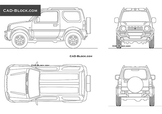 Suzuki Jimny buy AutoCAD Blocks