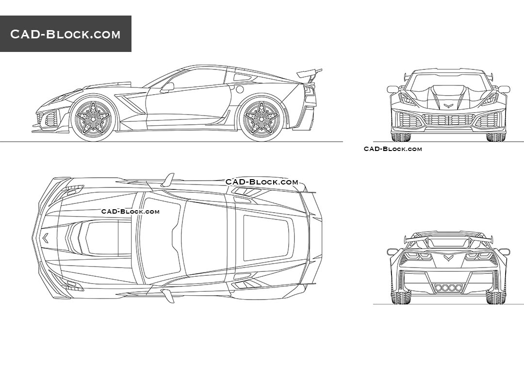 Чертеж chevrolet camaro