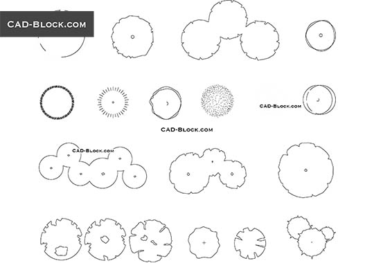 Simple Trees - download vector illustration