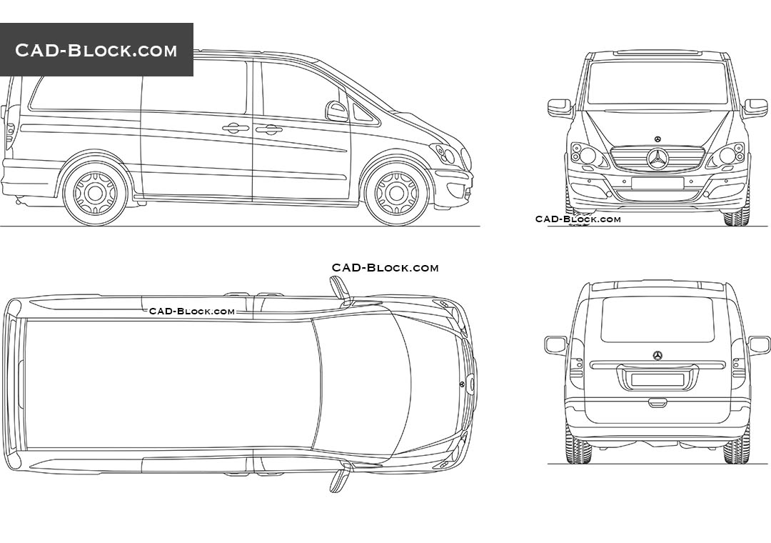 Mercedes-Benz Viano - CAD Blocks, AutoCAD file