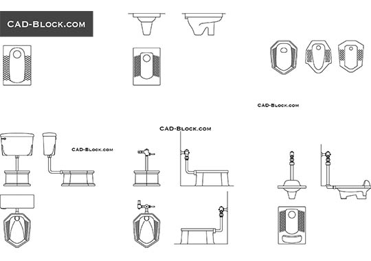 Squat Toilet - free CAD file