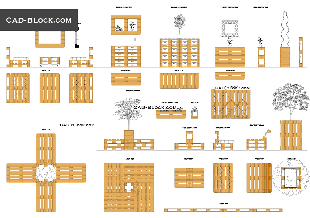 pallet rack autocad drawing