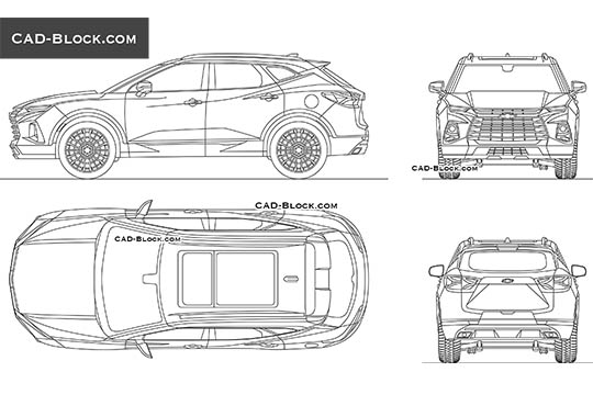 Chevrolet Blazer - download vector illustration