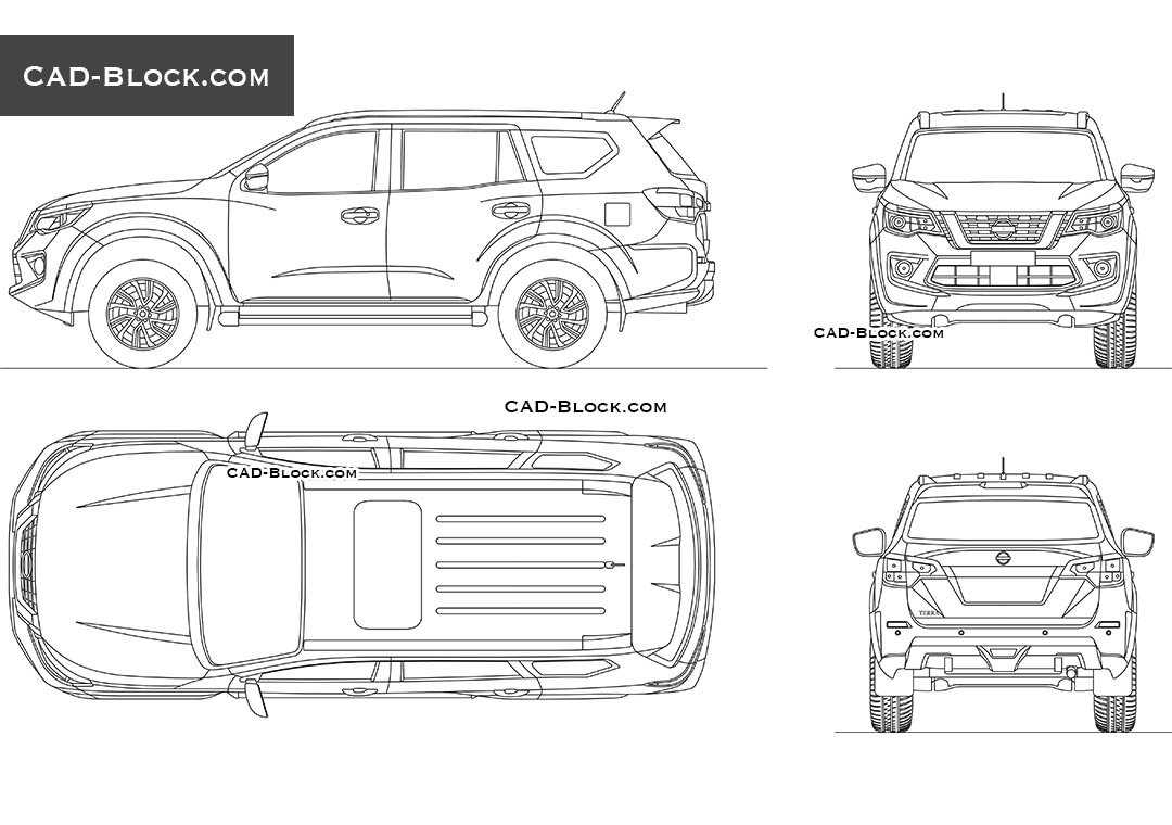 Nissan Terra - CAD Blocks, AutoCAD file