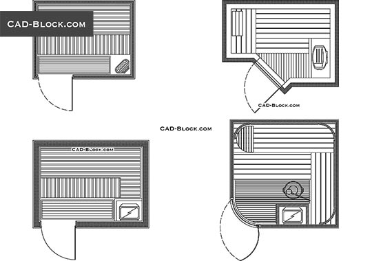 Sauna - download vector illustration