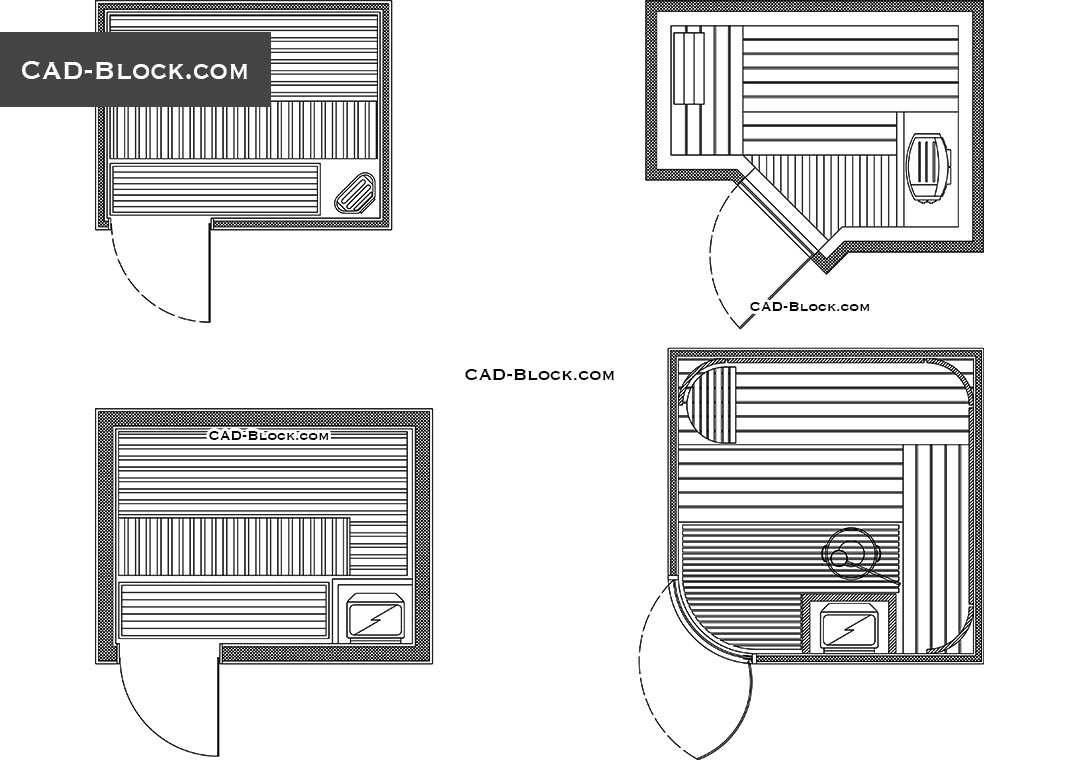 Sauna - CAD Blocks, AutoCAD file