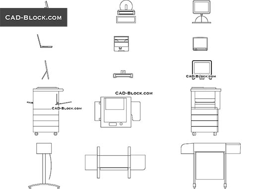 Office Equipment - free CAD file